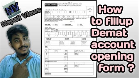 How To Fillup Demat Account Form By Nepali Views YouTube