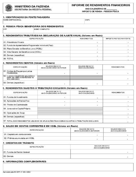 Modelo De Informe De Rendimentos Em Pdf Imagesee Hot Sex Picture