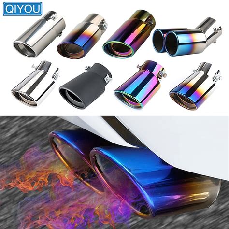 Stainless Steel Car Exhaust Tip Universal Car Exhaust Pipe