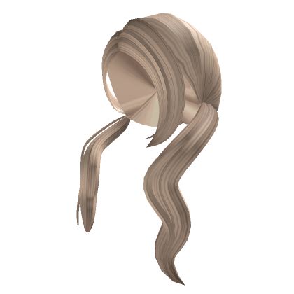 Aesthetic Blonde Low Pigtails Roblox