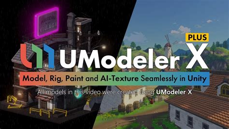 UModeler X Plus Model Rig Paint And AI Texture Seamlessly In Unity