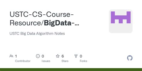 Github Ustc Cs Course Resource Bigdata Algorithm Ustc Big Data