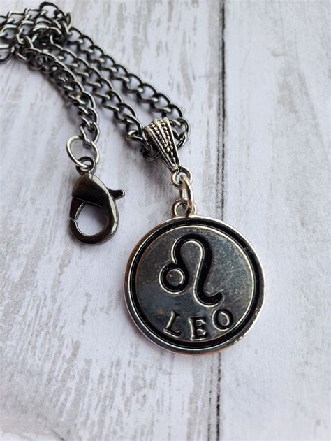 Leo Zodiac Necklace For Guys Gift For Guys Chain For Guys Etsy