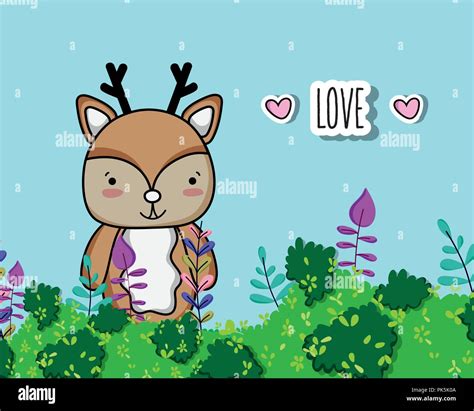 Cute reindeer cartoon Stock Vector Image & Art - Alamy