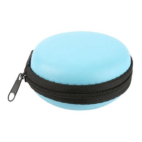 COFFRE FORT blue Mini boîte de rangement pour écouteurs étui rigide