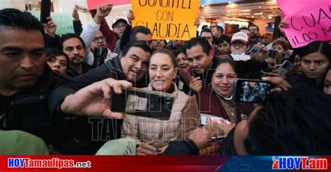 Hoy Tamaulipas Entre Musica Y Porras Al Grito De Presidenta Claudia