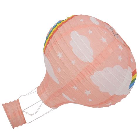 Inch Hot Air Balloon Paper Lantern Lampshade Ceiling Light Wedding Pink Rainbow Fruugo AU