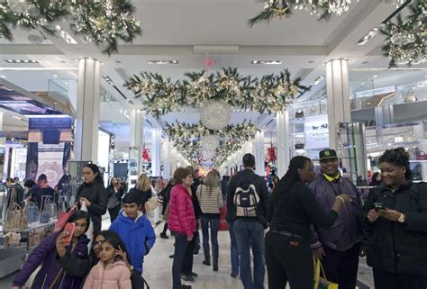 Shoppers Inside Macy S at Christmas Time in NYC Editorial Stock Image ...