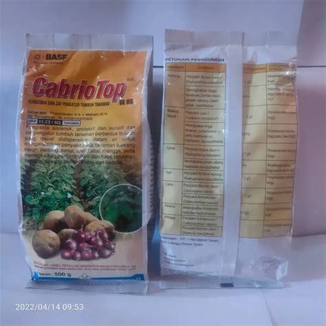 Fungisida Cabrio Top Wg Gr Obat Pembasmi Jamur Daun Tanaman