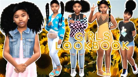 Sims 4 Girls Summer Lookbook Youtube