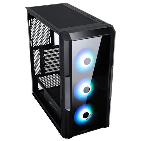 Gabinete Gamer Superframe Hazy Mid Tower Rgb Vidro Temperado E Atx