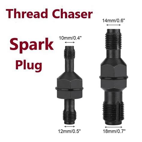 2pcs Spark Plug Thread Insert Tap Repair Tool M10 1 0 M12 1 25 M14 1 5 M18 1 5 Ebay