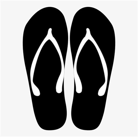 Flip Flop Silhouette Clip Art At Getdrawings - Flip Flops Silhouette ...