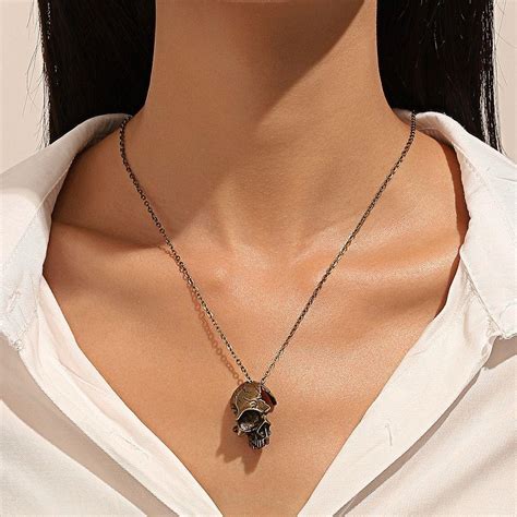 Cheap Skull Pendant Skeleton Pendant Choker Skull Necklace Women