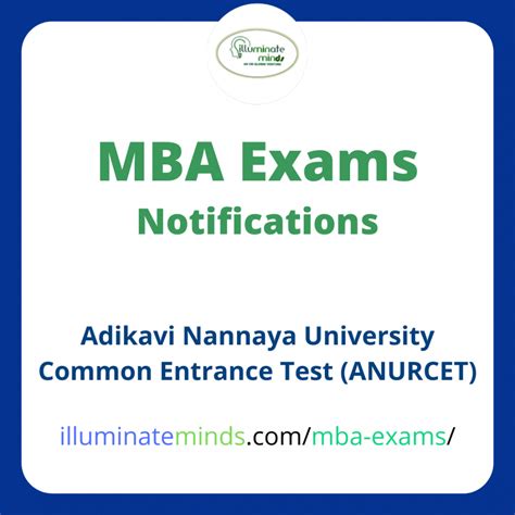 Adikavi Nannaya University Common Entrance Test ANURCET Illuminate