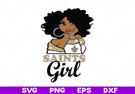 NEW ORLEANS SAINTS GIRL SVG, NEW ORLEANS SAINTS GIRL NFL, NE | Inspire ...