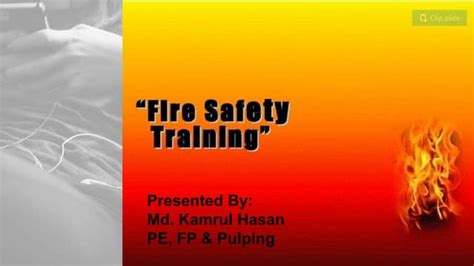 Fire safety training module | PPT