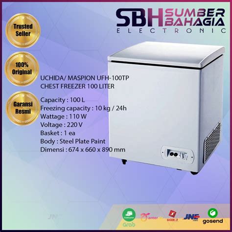 Jual Uchida Maspion Ufh Tp Chest Freezer Liter New Khusus