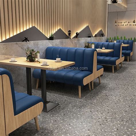 Cheap Modern Design Leather Seat Restaurant Booth Popular Luxury American Restauran ...