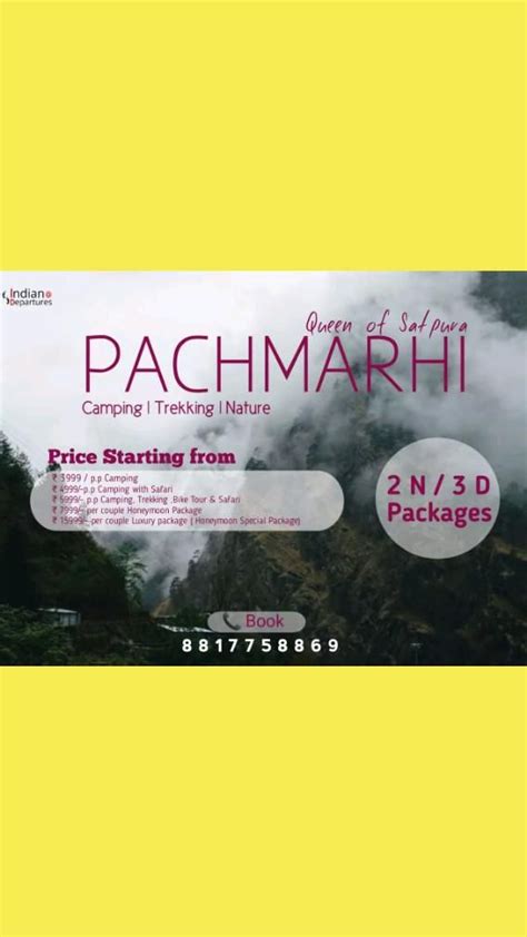 Pachmarhi Camping Trek 2N3D Packages