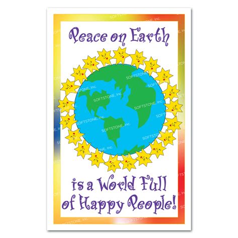 Theme Poster – Peace on Earth is a World Full of Happy People | SoftStone, Inc. | EQ for Children