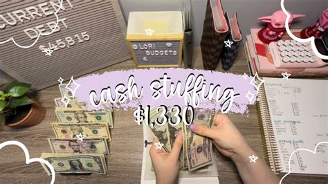 2nd March Cash Stuffing Cash Stuffing Envelopes March Paycheck 2 Youtube