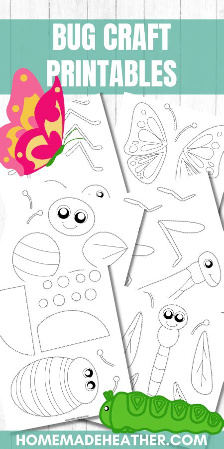 Free Bug Paper Craft Printables » Homemade Heather