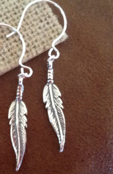 Feather Boho Earrings Sterling Silver Women S Teen Earrings Gift