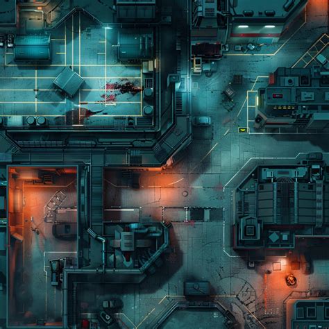 Cyberpunk Lab Battlemaps Sci Fi Dnd Battle Map Cyberpunk D D