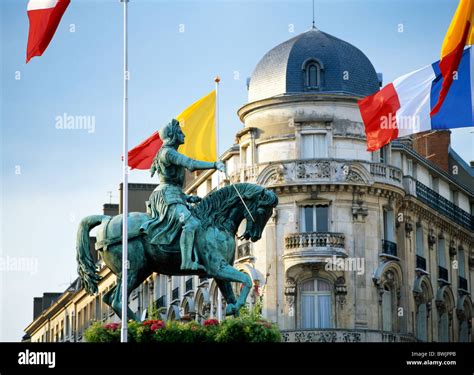 Statue Of Joan Of Arc Jeanne D Arc In Place Du Martroi In The City Of