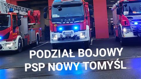 Pokaz Podzia U Bojowego Pa Stwowej Stra Y Po Arnej W Nowym Tomy Lu