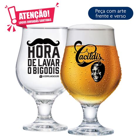 Taça de Cerveja Beer Cacildis Vidro 380ml