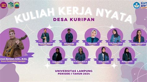 Kkn Universitas Lampung Periode Desa Kuripan Kec Penengahan