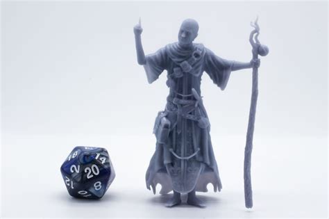 Male Human Necromancer Miniature DND Tabletop - Etsy UK