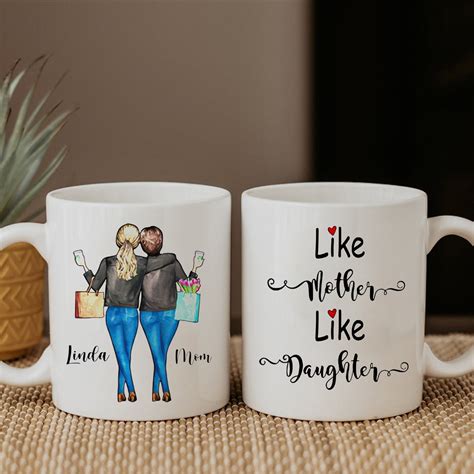 Personalized Like Mother Like Daughter Mug Mom Mug Mother S Etsy