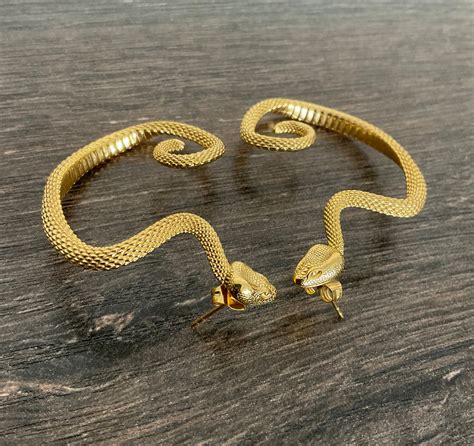 SINGLE Snake Cuff Earring Snake Cuff Earring Gothic Earring Etsy