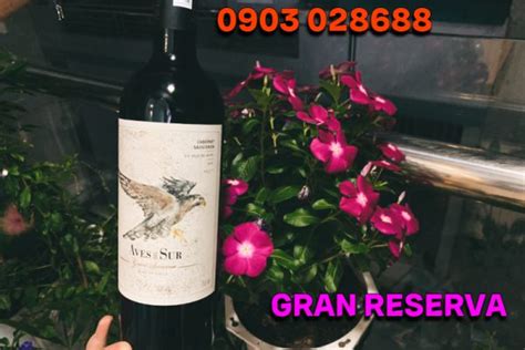 Rượu vang Gran Reserva Aves del Sur Cabernet Sauvignon Vương Quốc