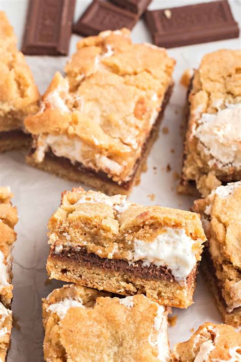 Smores Cookie Bars Recipe Shugary Sweets