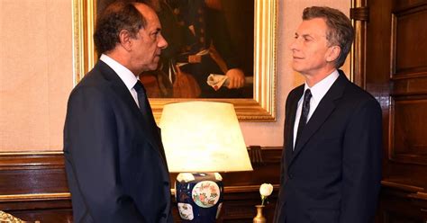 Mauricio Macri Recibi A Daniel Scioli Y Hablaron Del M Vil