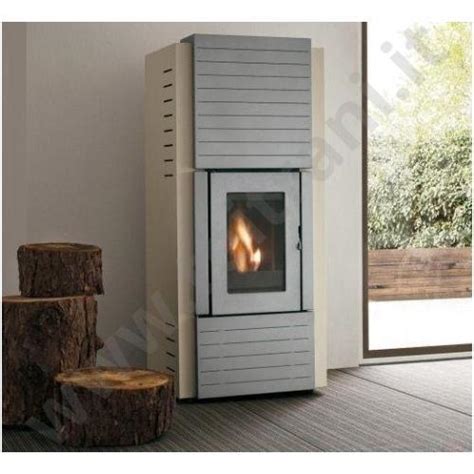 TERMOSTUFA A PELLET PALAZZETTI MODELLO OLGA IDRO 20 KW COLORE BEIGE