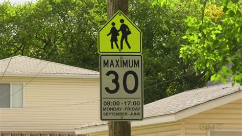 Slow Down School Zone Speed Limits Are Back Ctv News