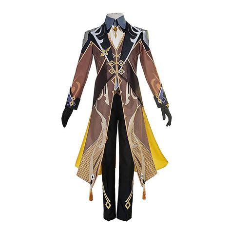 Zhongli Cosplay Genshin Impact Cosplay Kostume Spil Zhong Li Paryk