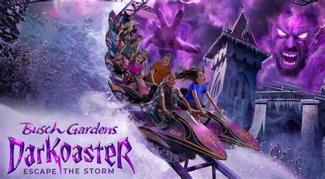 Darkoaster Opening At Busch Gardens Williamsburg In Theme Park