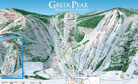 Greek Peak Trail Map, Vertical Drop, Stats, Profile • NYSkiBlog Directory