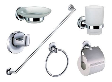 Set Accesorios Para Baño 6pcs Cromado Premium Yosemite DELTAEXPORT