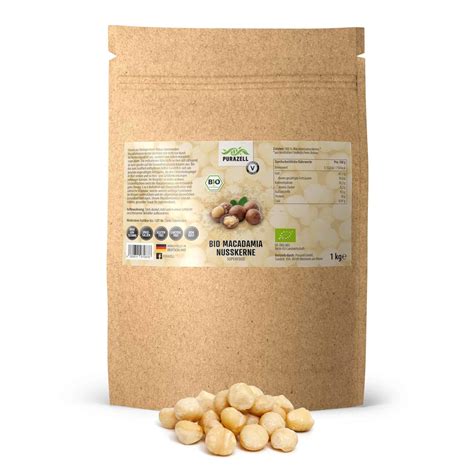 Bio Macadamia Nüsse 1kg Purazell