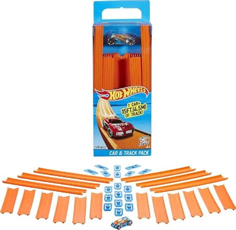 Amazon Hot Wheels Toy Car Track Set Straight Track Set With Component Building Parts