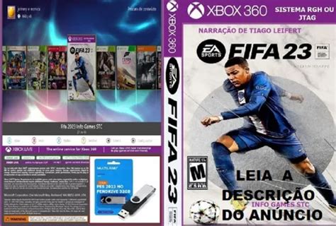 Fifa 2023 Pes 2023 Xbox 360 Rgh Mídia Pendrive Original