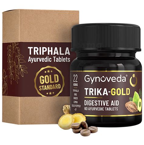 Gynoveda Triphala Ayurvedic Tablet 60 Each Buy Box Of 1 0 Bottle At