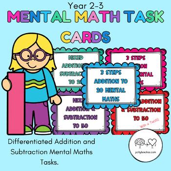 Mental Math Task Cards Years By Pollyteaches Tpt